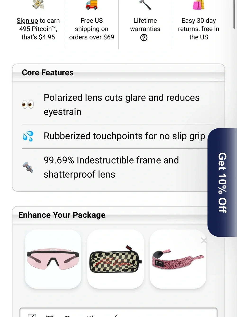 Pit Viper Exec Skysurfer Black Frame with Red-Orange Mirrored Lens
